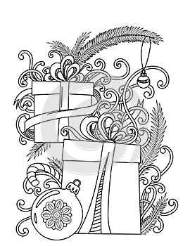 Christmas coloring page