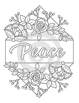 Christmas coloring page, Adult coloring page