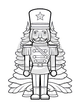 Christmas Colouring page, Toy Soldier