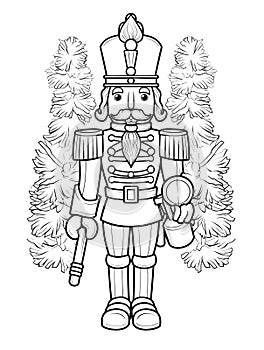 Christmas Colouring page Toy Soldier