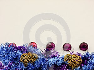 Christmas Composition on Snow outdoor