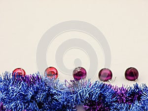 Christmas Composition on Snow outdoor