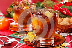 Christmas compote of dried fruits