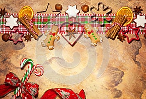 Christmas concept with cookies.