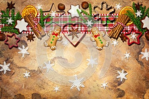 Christmas concept with cookies.