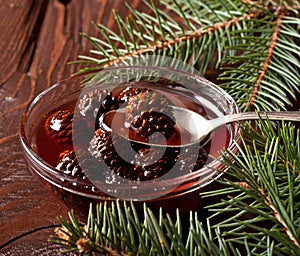 Christmas Confiture from fir cones