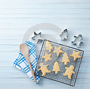 Christmas Cookies Baking Background