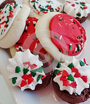 Christmas cookies and brownies