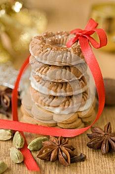 Christmas cookies, cardamom and cloves