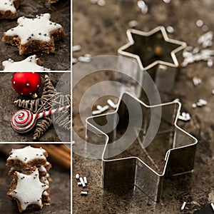 Christmas cookies collage