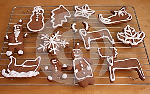 Christmas cookies decorating