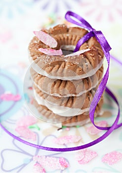 Christmas cookies on a plate