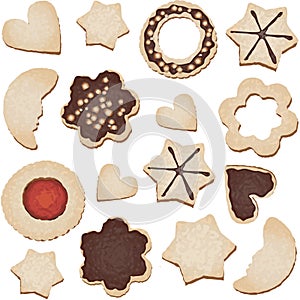 Christmas cookies seamless tile