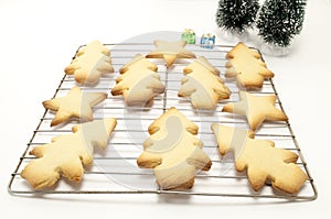 Christmas Cookies on a Wrack photo