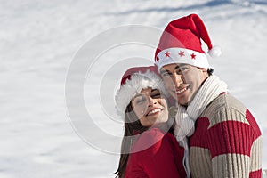 Christmas couple in love