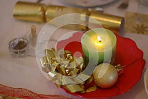 Christmas Cracker & Candle
