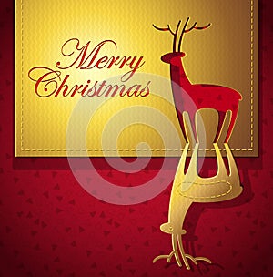 Christmas creative greeting card