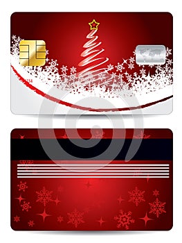 Christmas credit card design