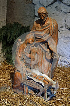 Christmas crib at Church of St. Catherine of Alexandria in Stubicke Toplice, Croatia