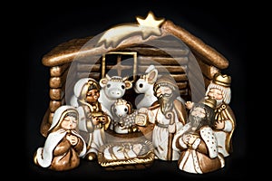 Christmas crib Nativity scene Holy family Jesus Christ Mary Josef