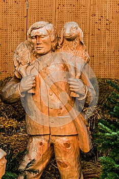 Christmas crib in strobl, austria