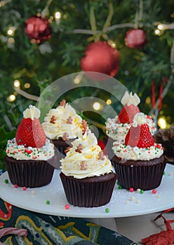 Christmas cupcakes kids treat