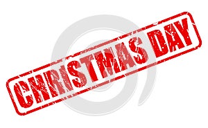 CHRISTMAS DAY red stamp text