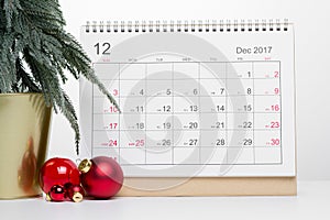 Christmas December calendar 2017