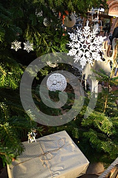 CHRISTMAS DECORATED PLACED AT TAIN STATION