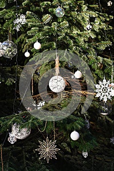 CHRISTMAS DECORATED PLACED AT TAIN STATION