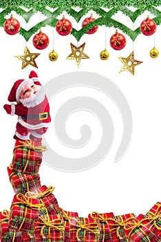 Christmas decoration on abstract background.merry Christmas and happy new years background. card idea.