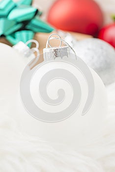 Christmas decoration with baubles