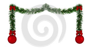 Christmas decoration border