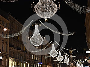 Christmas decoration in the center of Vienna