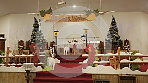 Christmas decoration Church in kalimpong india darjeeling