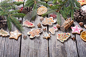 Christmas decoration with cookies