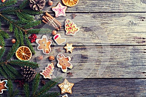 Christmas decoration with cookies