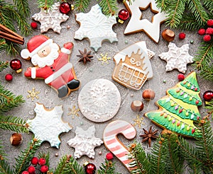 Christmas decoration with cookies