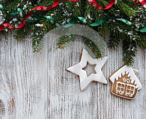 Christmas decoration with cookies