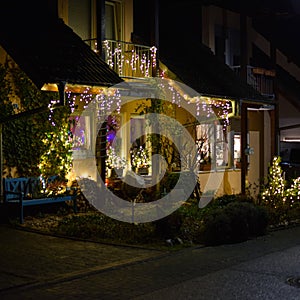 Christmas Decoration on a German House