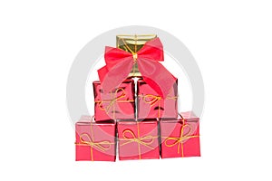 Christmas Decoration Gift Box with ribbin