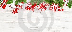 Christmas decoration gift boxes Holidays banner