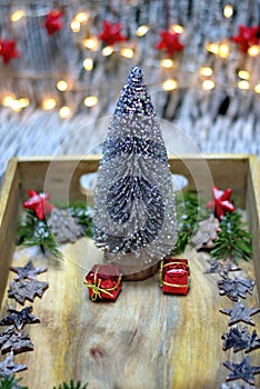 Christmas decoration,holidays and decor concept.