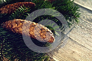 Christmas decoration, holidays, new year and decor concept.