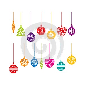 Christmas decoration icons photo