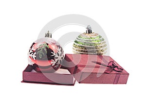 Christmas decoration isolated white