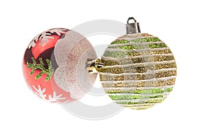 Christmas decoration isolated white