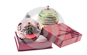 Christmas decoration isolated white