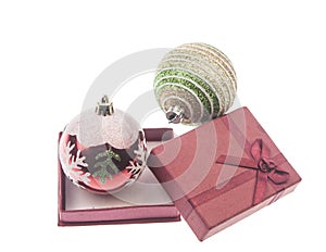 Christmas decoration isolated white