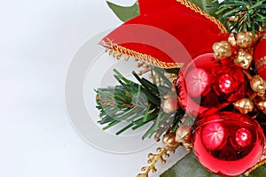 Christmas decoration isolated on white backgro